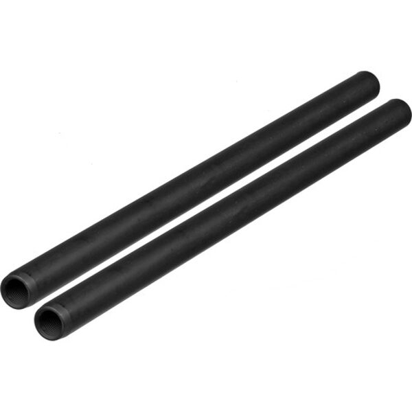 Rods (12" (30 cm) Tilta Threaded 15mm, Pair, Black)