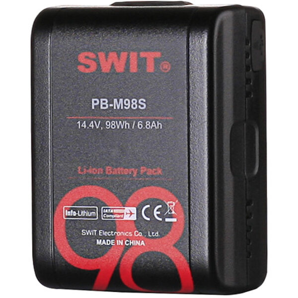 SWIT PB-M98S 14.4V 98Wh Pocket Battery with D-Tap and USB Output (V-Mount)